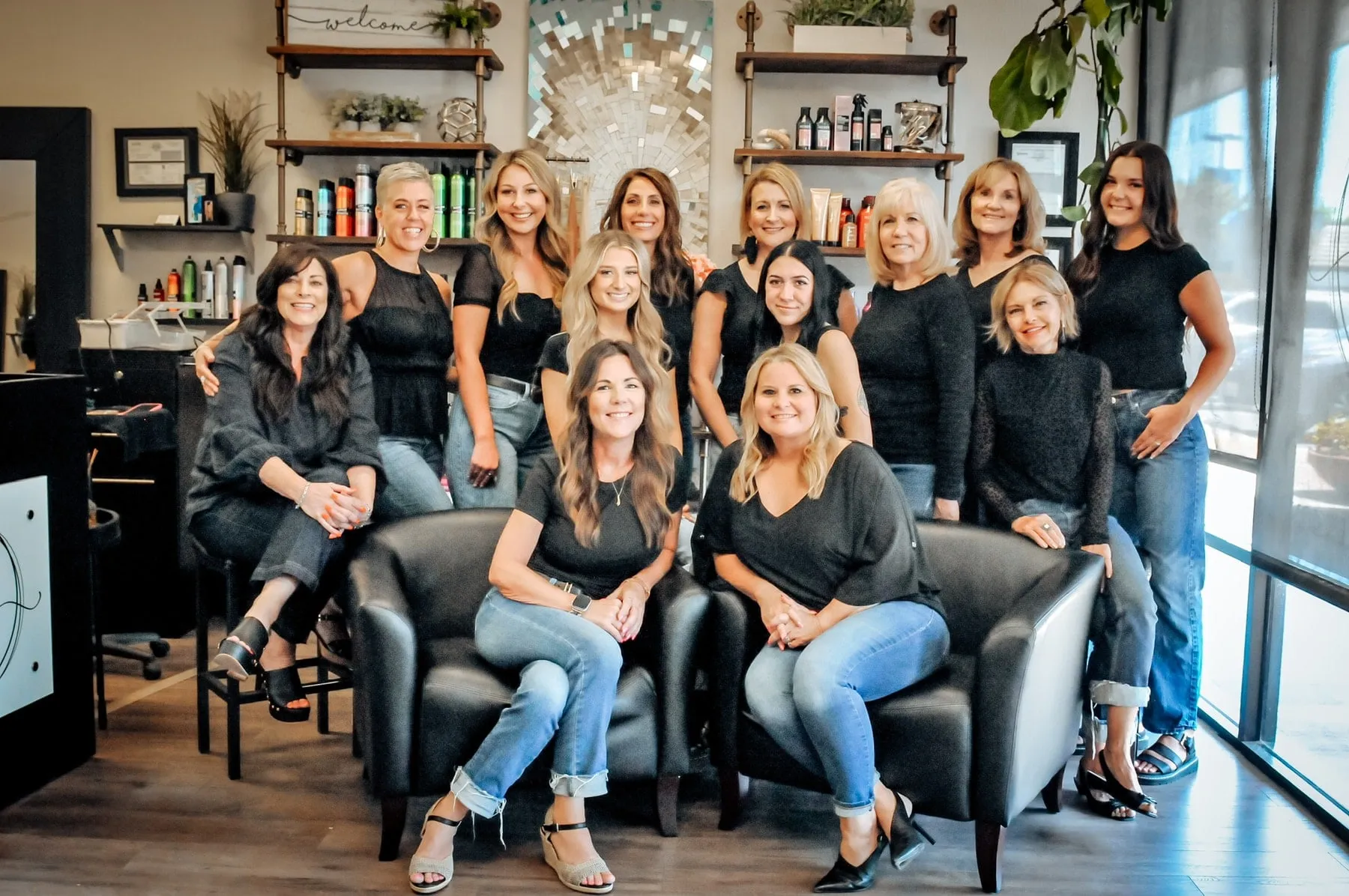 The team of D & S Styling gathered in their Folsom salon