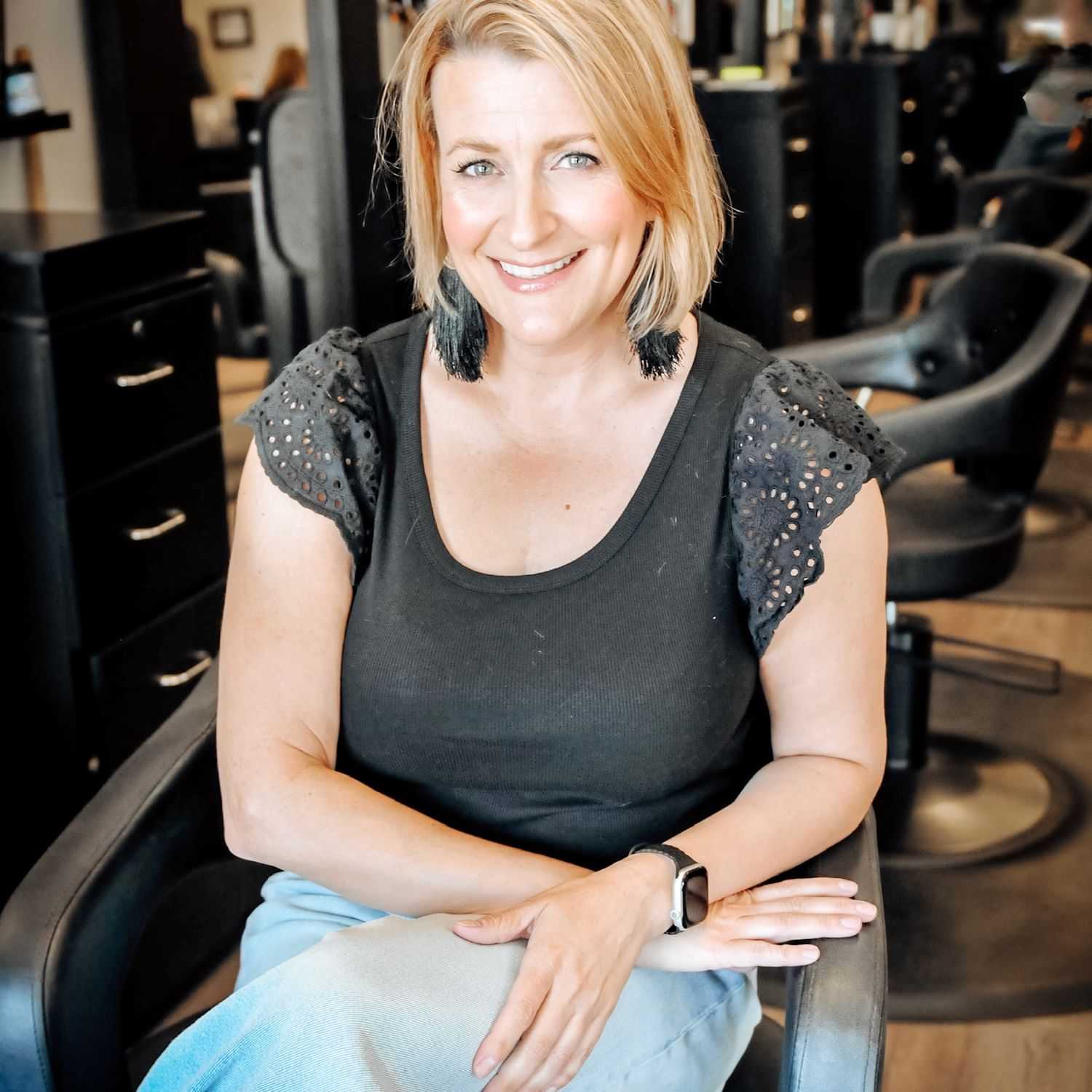 Portrait of Laura, a professional stylist at D & S Styling, showcasing their expertise and style.